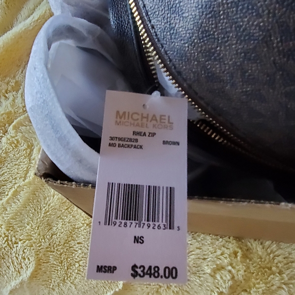 COPY - Michael Kors Rhea Logo Backpack - Picture 3 of 4